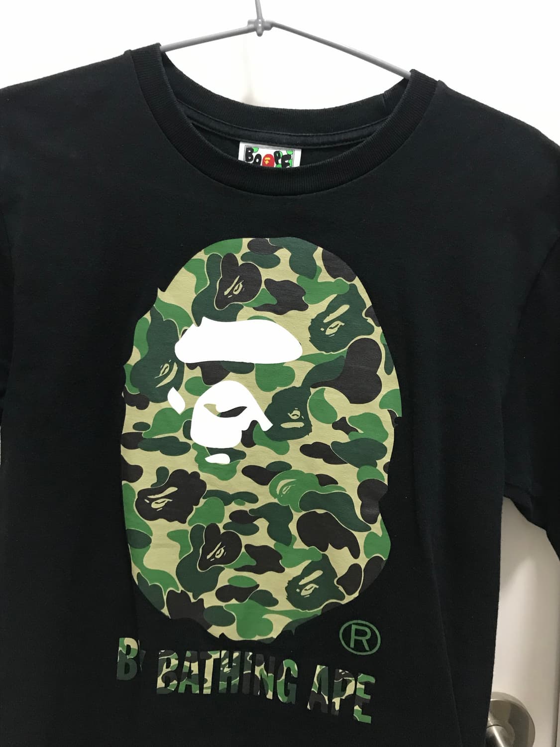 베이프 카모 블랙 반팔 S 상품이미지1