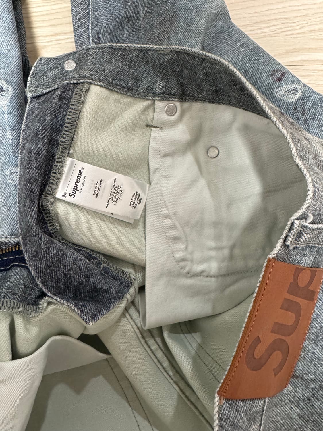 [30] 슈프림 HJR 트롱프뢰유 루즈핏 진블루 상품이미지8