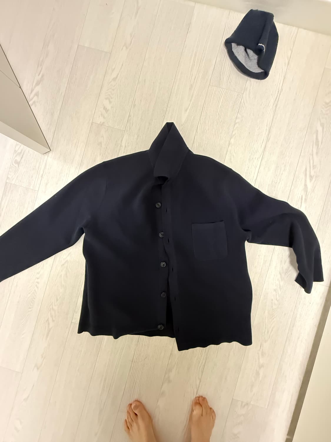 유니클로 밀라노립가디건 XL 네이비 상품이미지1