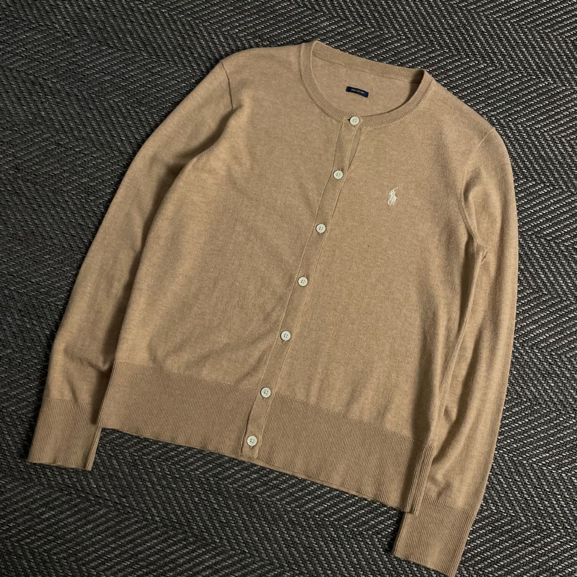 폴로 랄프로렌 우먼스 피마코튼 베이지 가디건 y 3781 상품이미지1