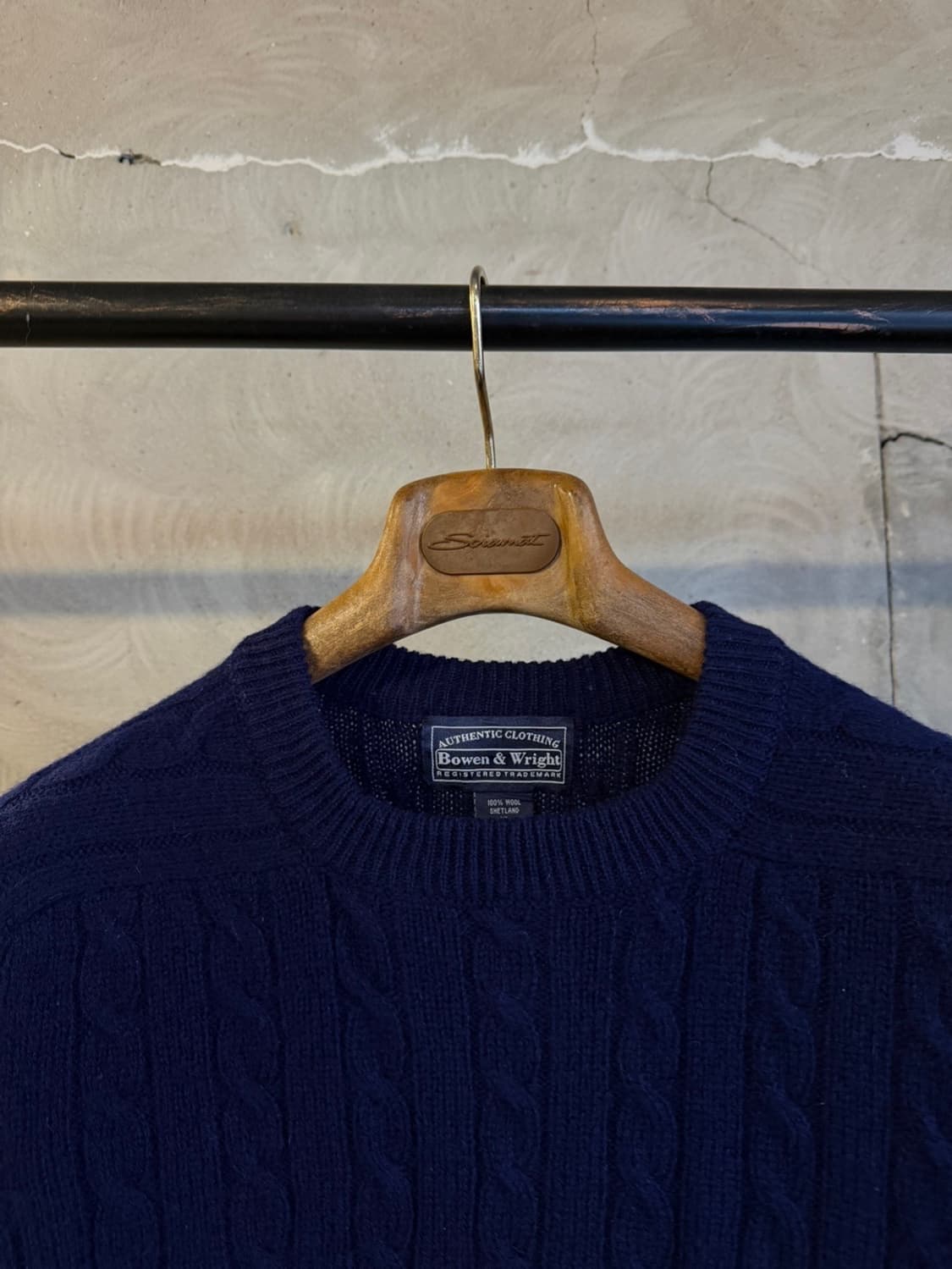 보웬앤라이트 램스울 케이블 니트 100 상품이미지3