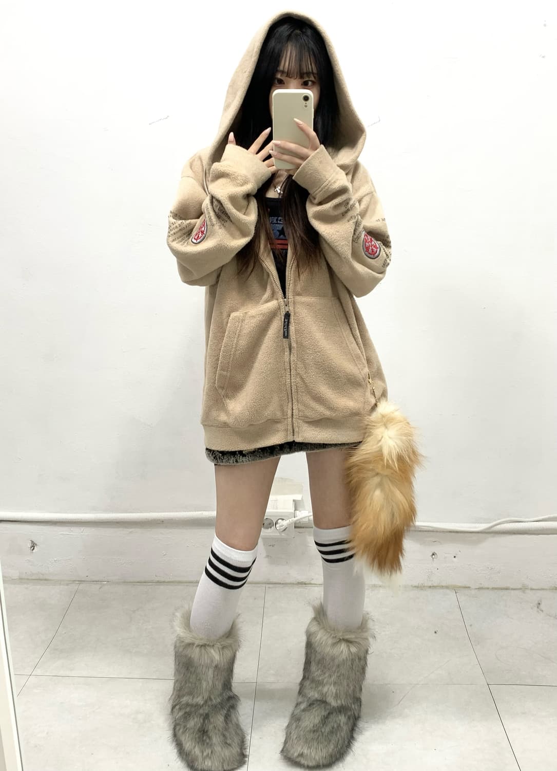 [HALL OF FAME] 오리엔탈 드래곤 펑크 후드집업 상품이미지2