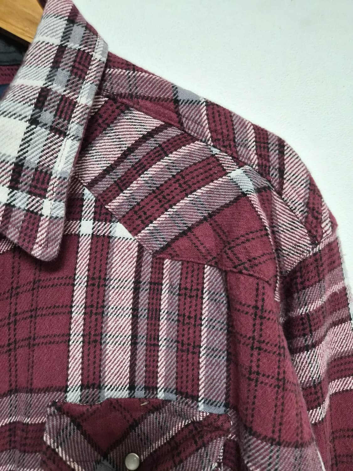 랭글러Wrangler 체크 웨스턴 셔츠 2XL사이즈 - S348 상품이미지3