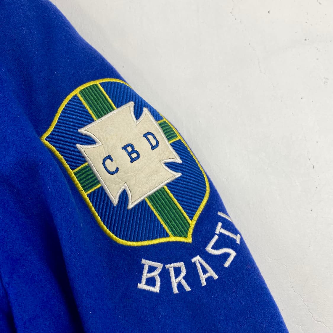 00s 나이키 레더 패치 브라질 바시티 자켓 (105) 상품이미지4