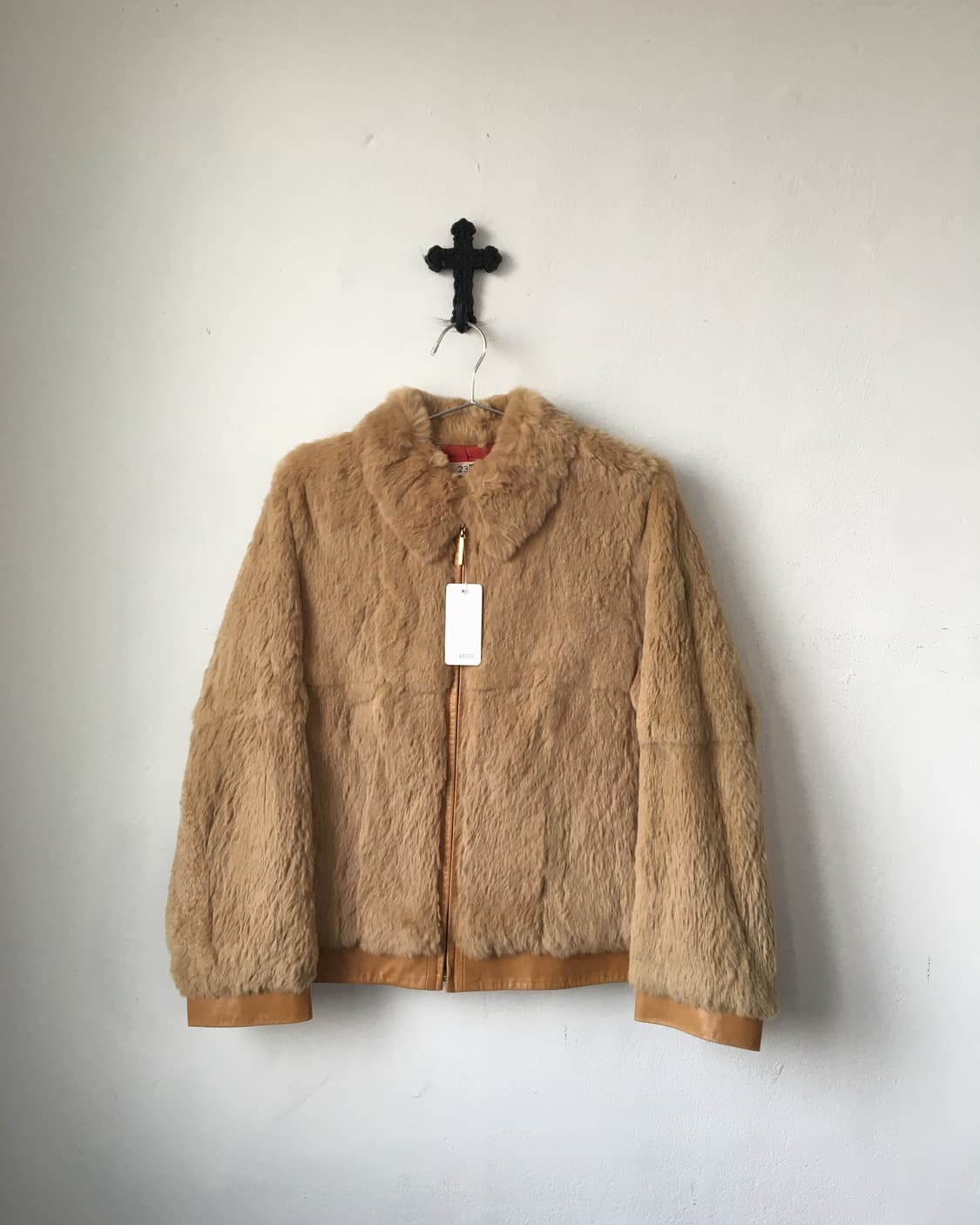 Rabbit fur zip up jacket 상품이미지2