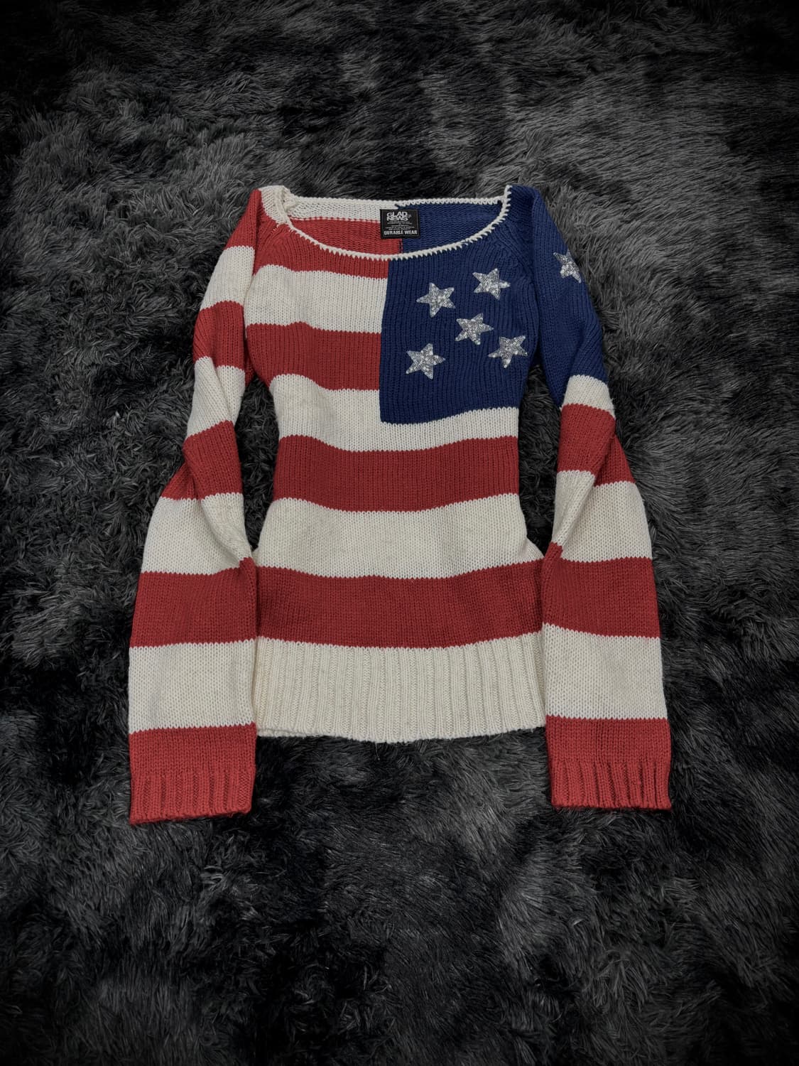 Glad News 성조기 니트 상품이미지1