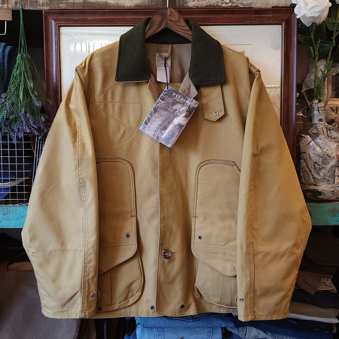 필슨 헌팅자켓 논왁싱 헤비 캔버스 매키노 울 카라 헌팅 자켓 L 상품이미지1