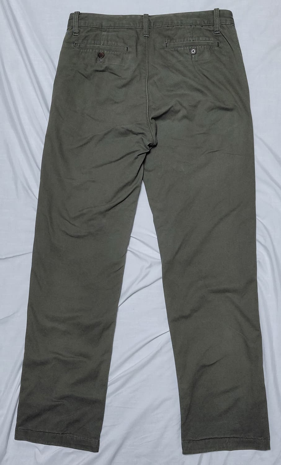 [31x32] 에디바우어 플란넬 안감 기모 치노 팬츠 (올리브) 상품이미지6