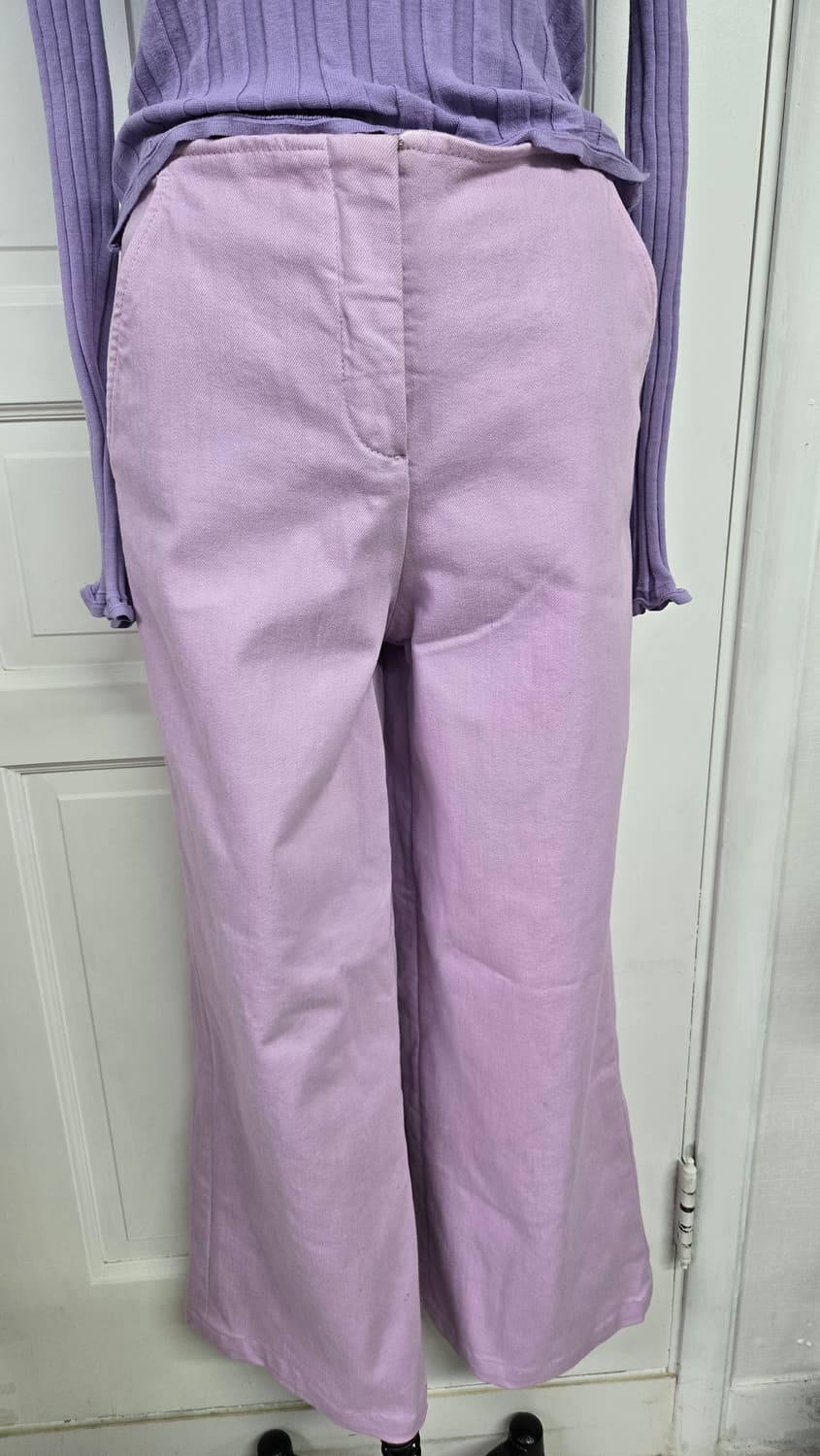 클루투 니트/tibi티비 와이드팬츠 라일락 코디 상품이미지5