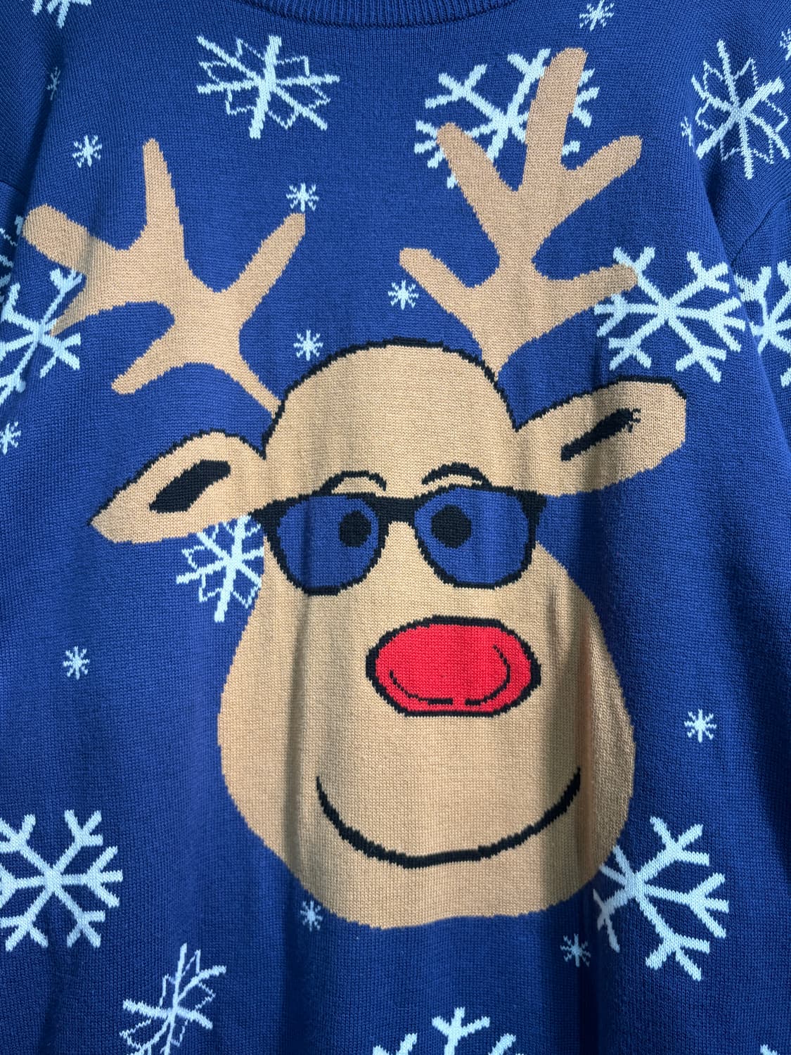 U.S.A. 크리스마스 루돌프 어글리니트 XL 상품이미지3