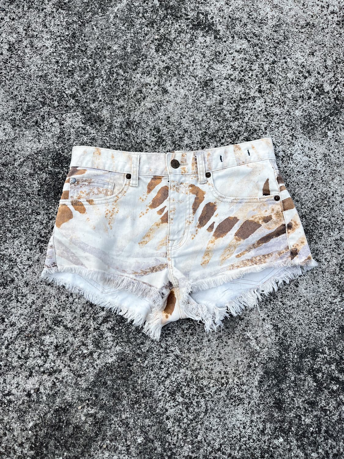 Brown painting shorts  상품이미지1
