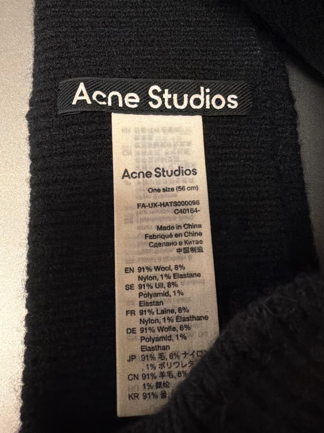 Face patched ribbed knit headband 상품이미지3