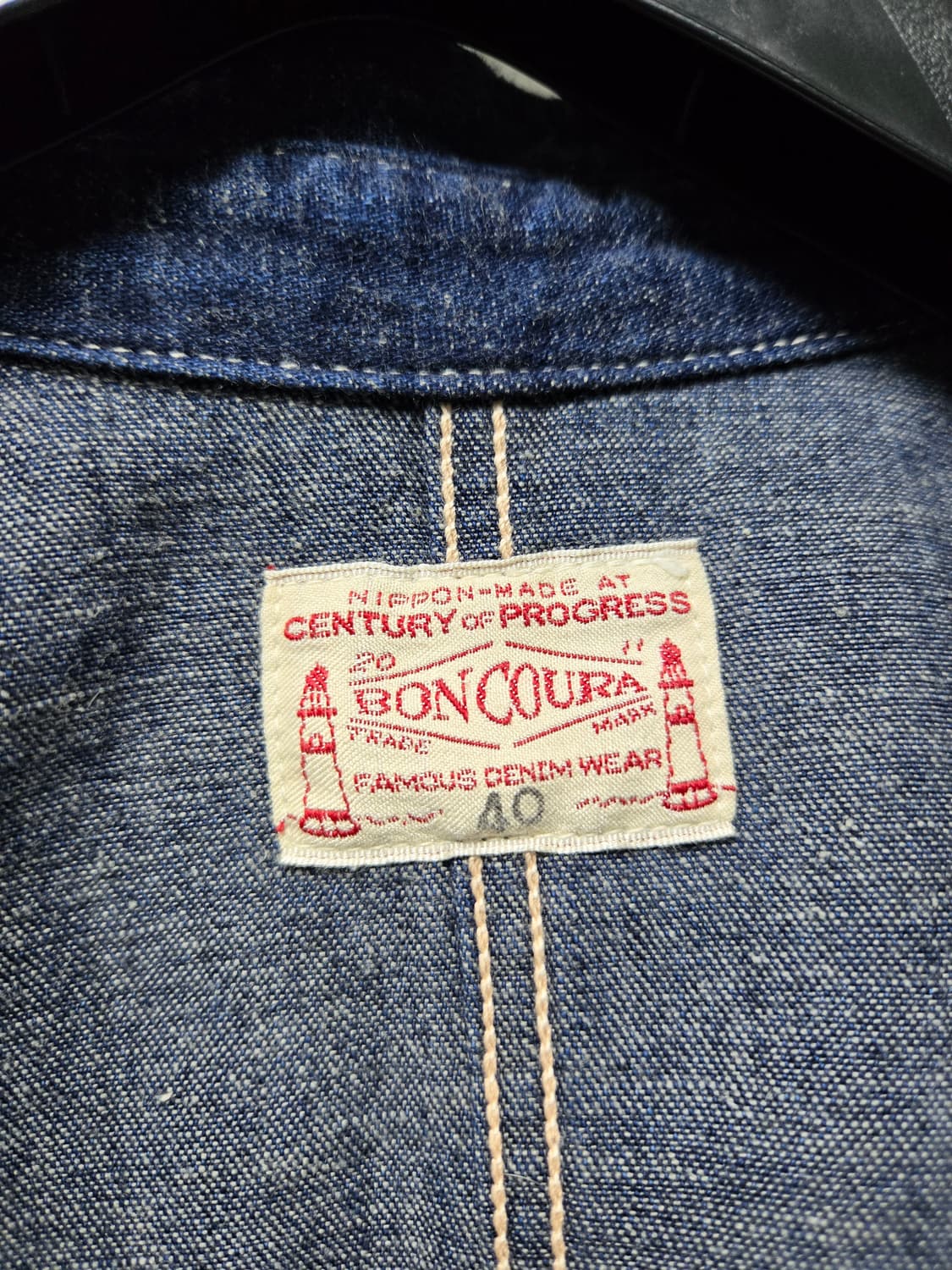 본쿠라 boncoura 데님 커버올 자켓 상품이미지3