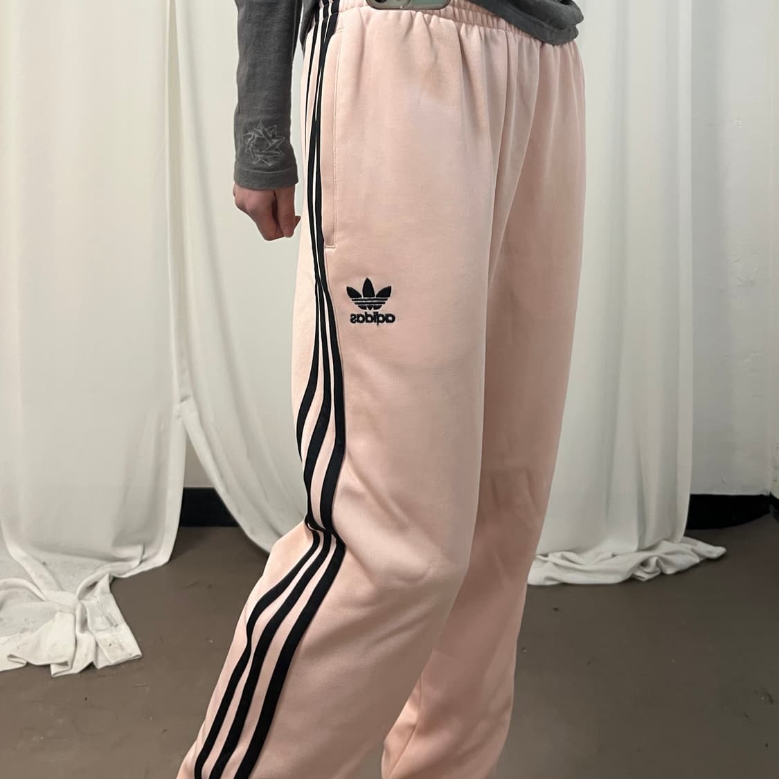 Adidas pink jogger track pants 상품이미지3