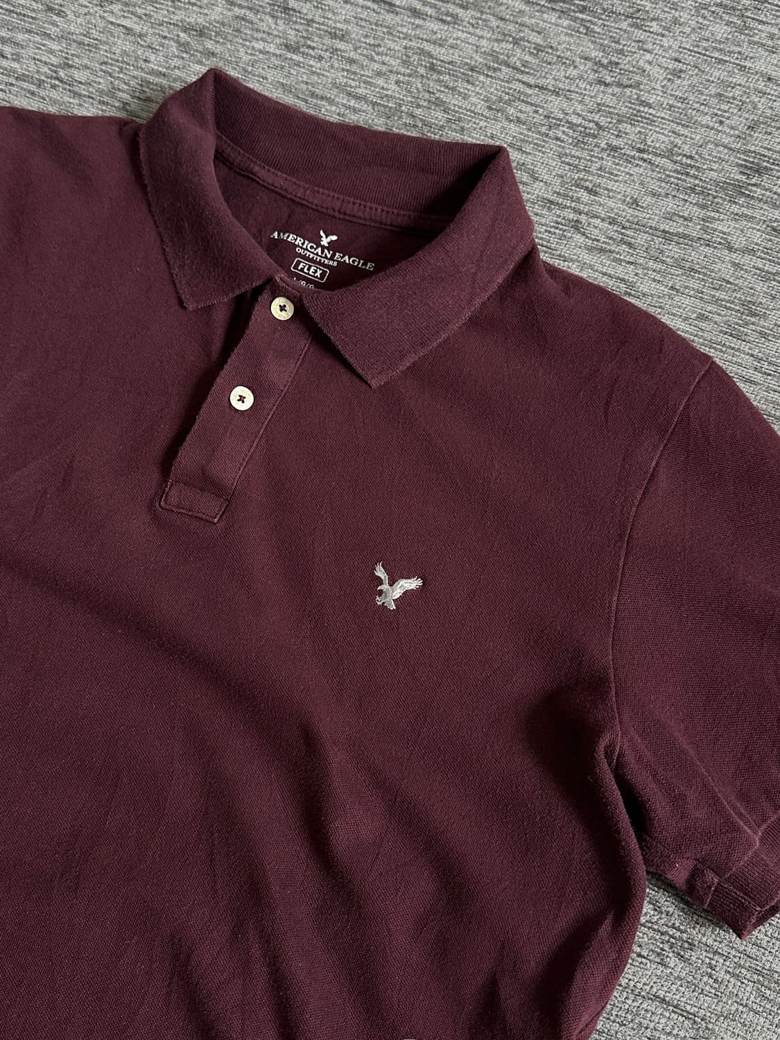 American Eagle 버건디 카라티 상품이미지4