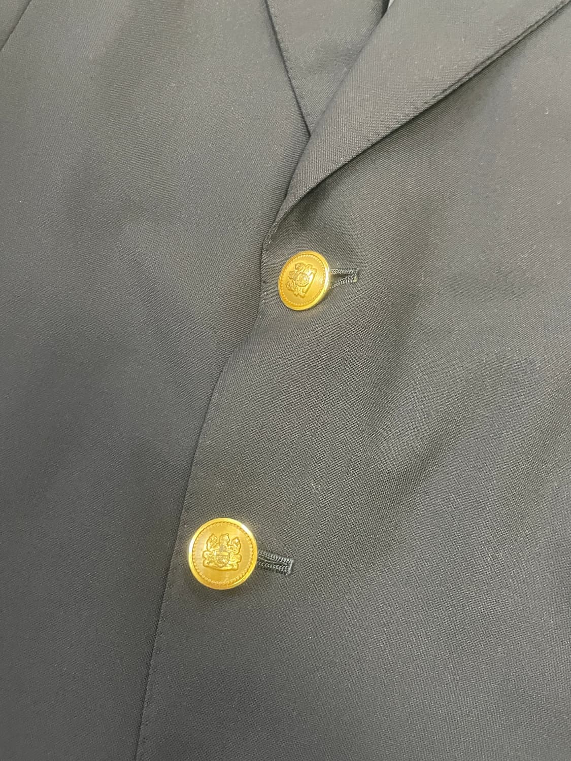 아쿠아스큐텀 금장 네이비 블레이저  J03579 상품이미지3