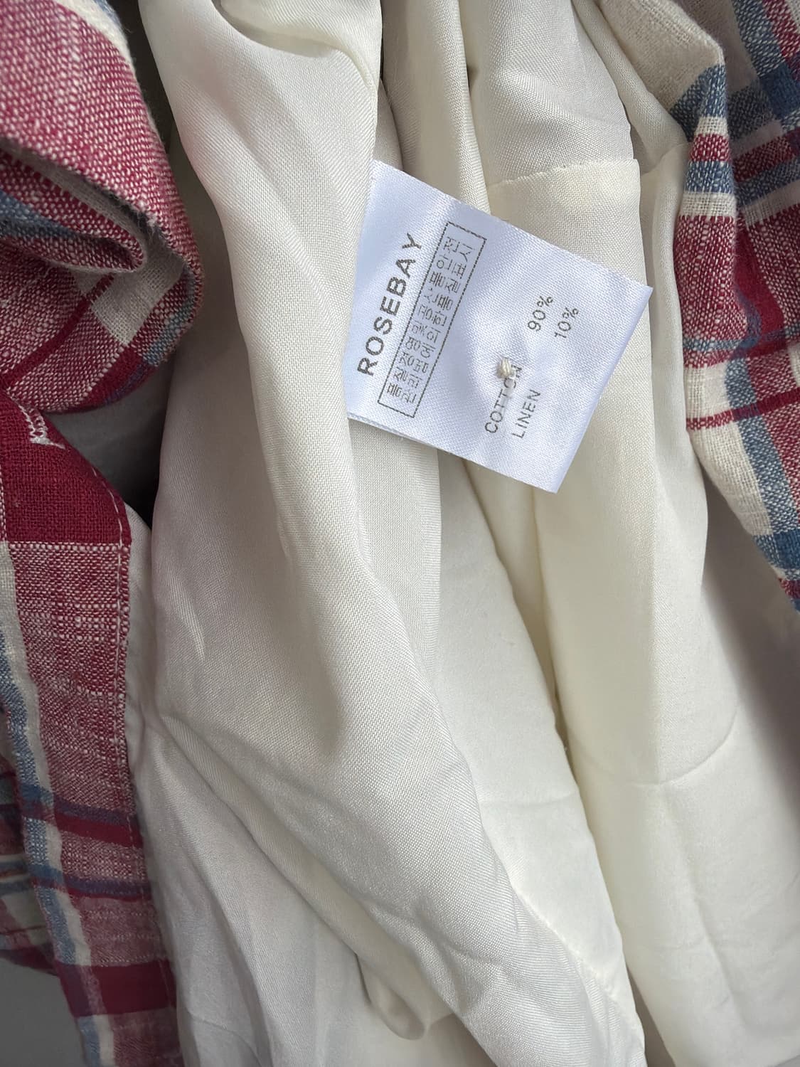 Rosebay 린넨 체크 롱 원피스 상품이미지7