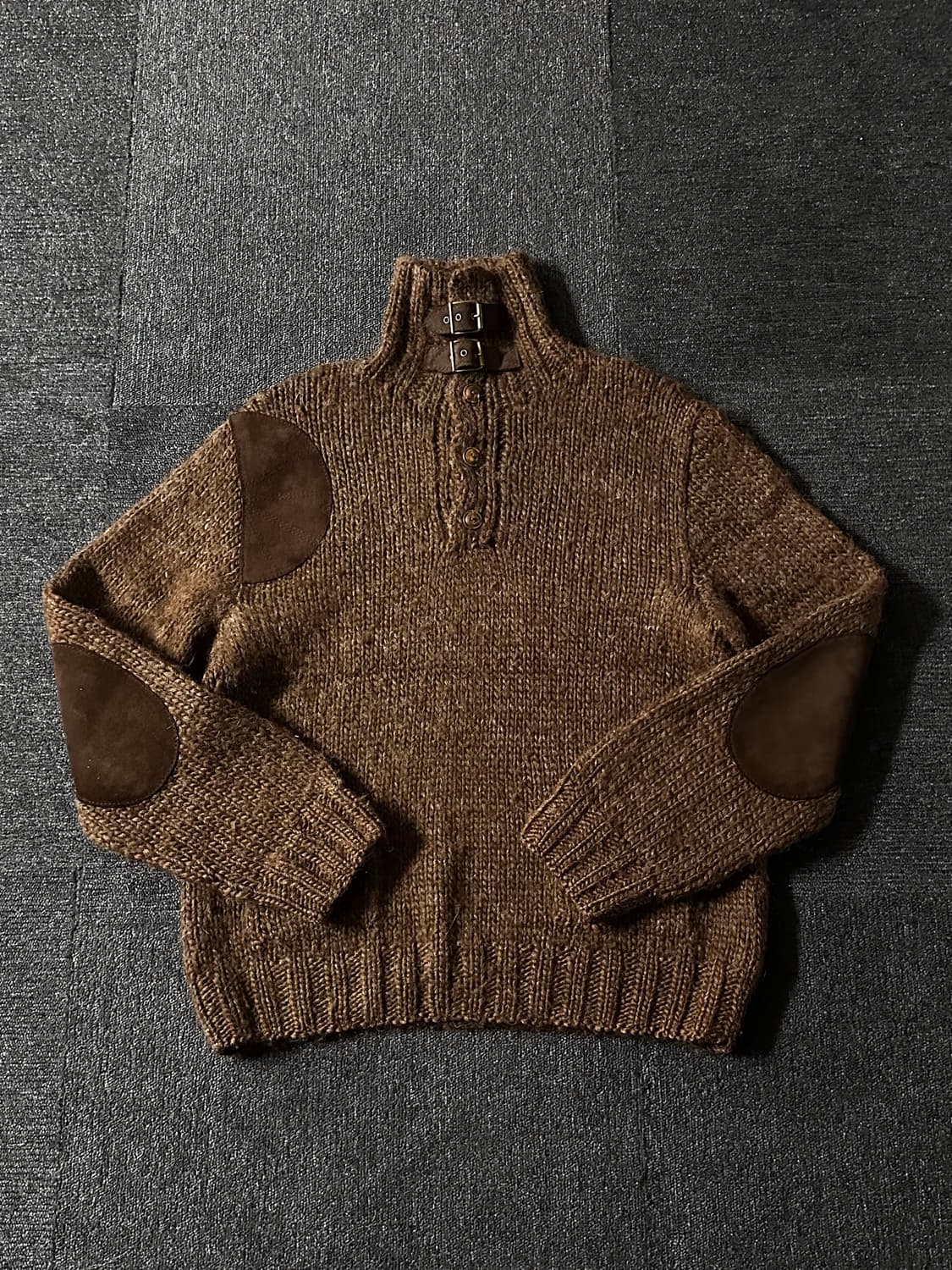 폴로 랄프로렌 핸드니트 울/알파카 스웨터 (XL) 상품이미지3