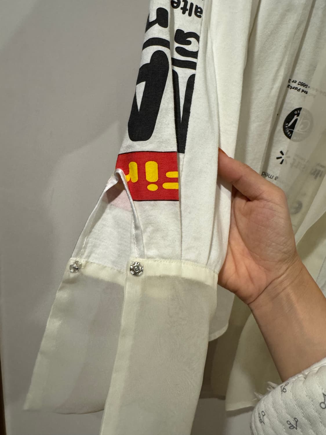 SERU 세루 시스루 스카프 티셔츠 상품이미지4