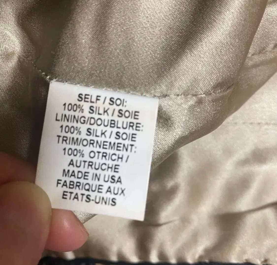 리얼 타조털 실크 오뜨꾸뛰르 드레스 상품이미지9