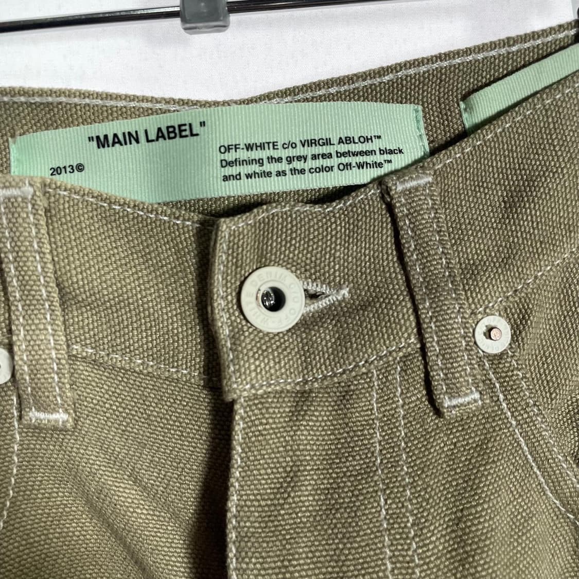 오프화이트 JUTA 와이드 레그 린넨 팬츠  상품이미지5