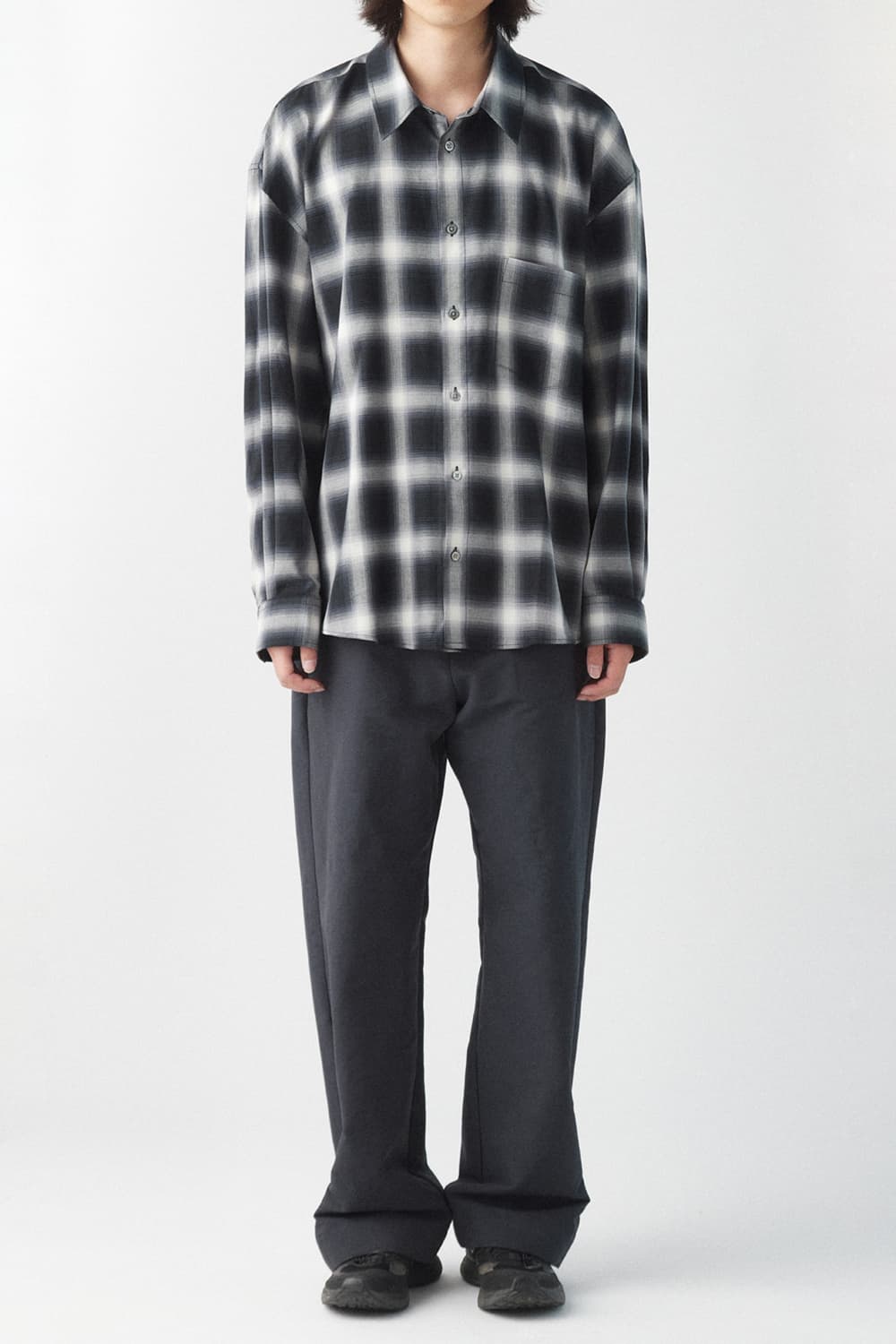 [2] 해칭룸 스냅 팬츠 블루차콜 새상품 상품이미지2