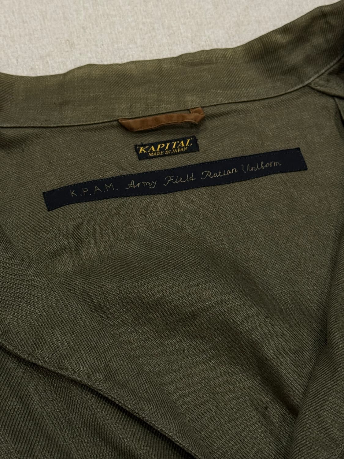 캐피탈 오버사이즈 린넨 3b 자켓 상품이미지5