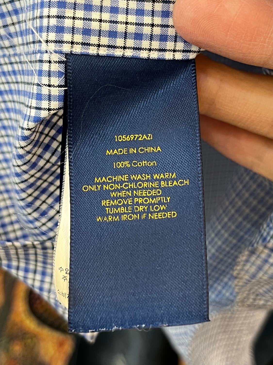 폴로 랄프 로렌 클래식핏 체크 셔츠 상품이미지8