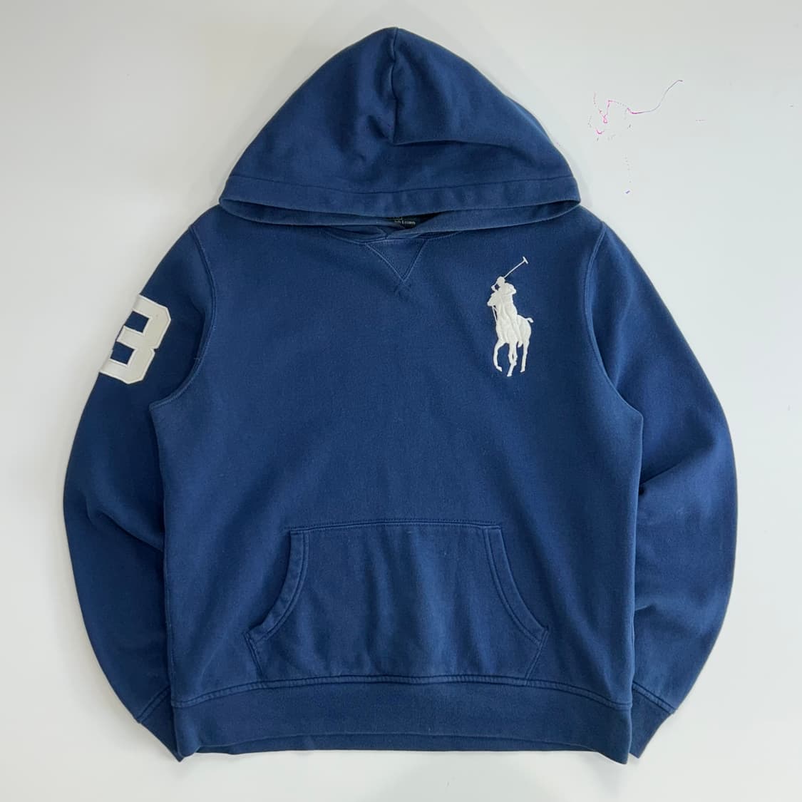 Polo 폴로 화이트 빅포니 블루 후드티 상품이미지3