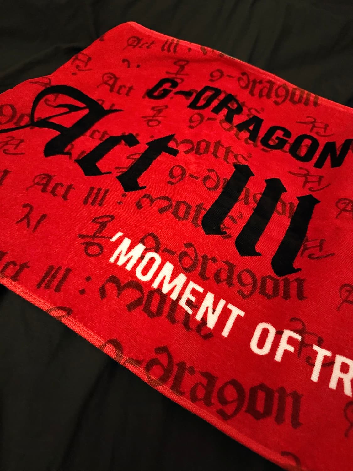 지드래곤 motte 3 월드투어 스카프 상품이미지4