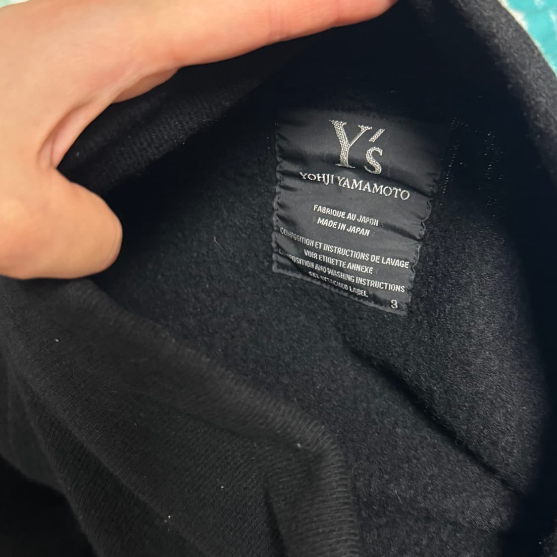 Yohji Yamamoto 컬렉션 언밸런스 기모 코트 상품이미지5
