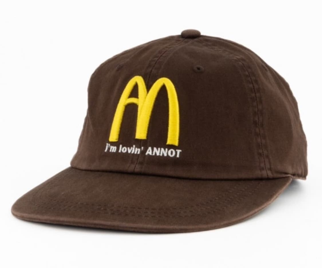 아노트 I. L.A 로고 롱 빌 워싱 캡 브라운 상품이미지1