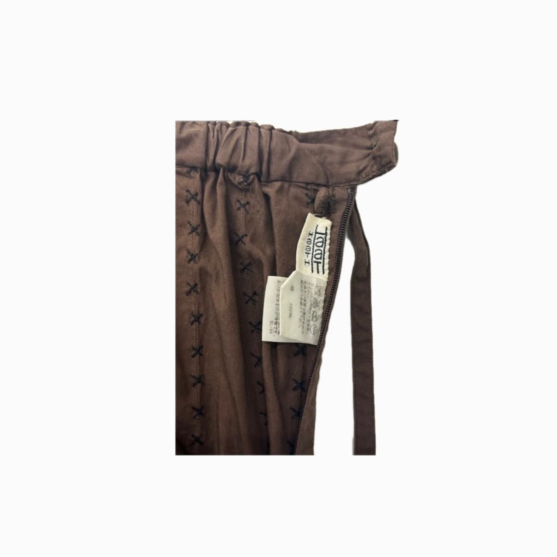 Issey Miyake 이세이미야케 하트 브라운 디테 일 롱스커트 상품이미지4