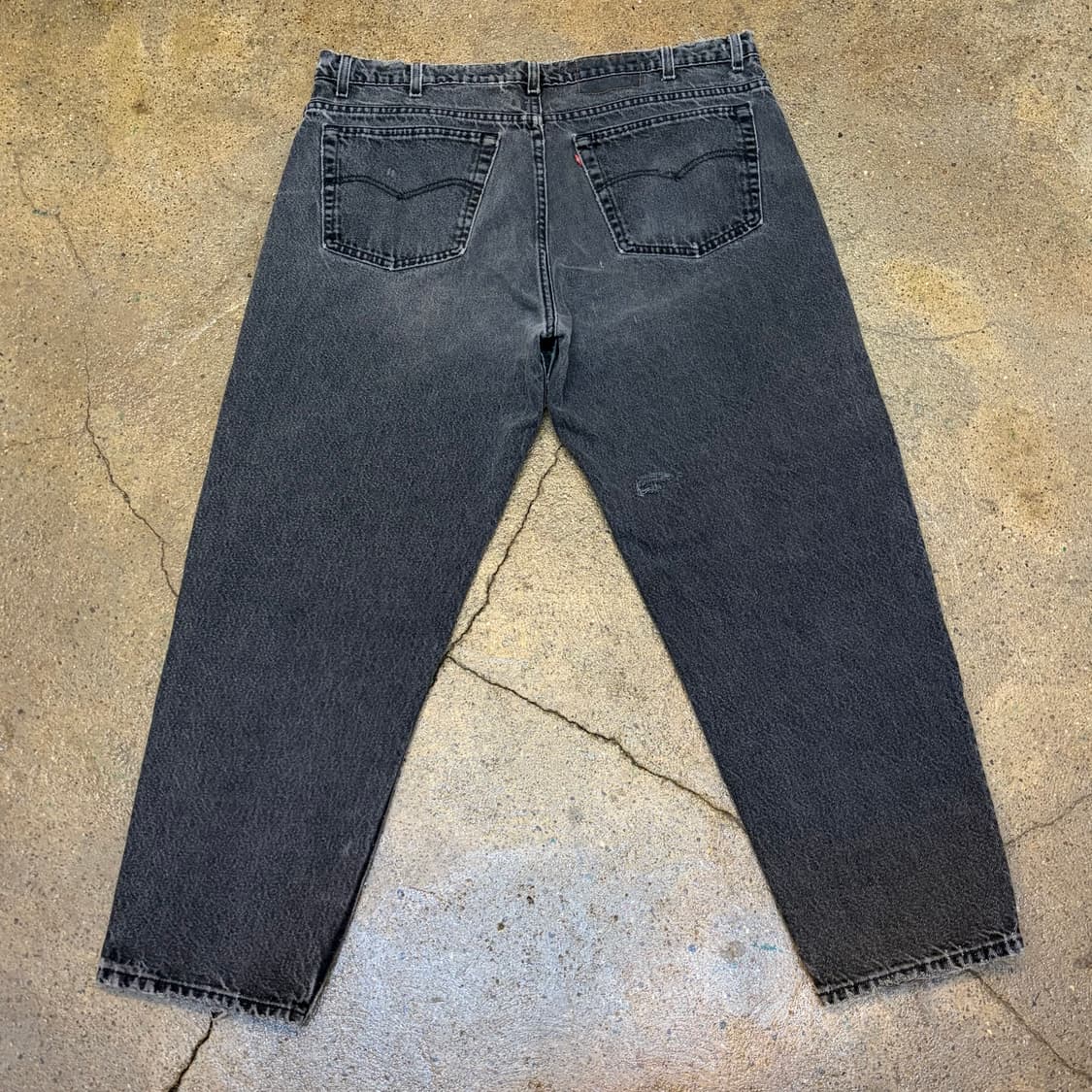 90s Made in USA 빈티지 리바이스 빅사이즈 흑청 블랙진  상품이미지6