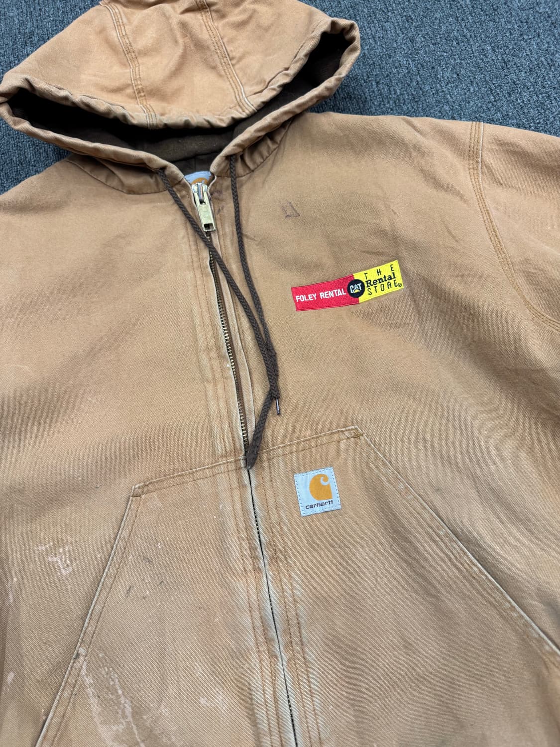 OS)칼하트 빈티지 패치 커스텀 엑티브 자켓 상품이미지3