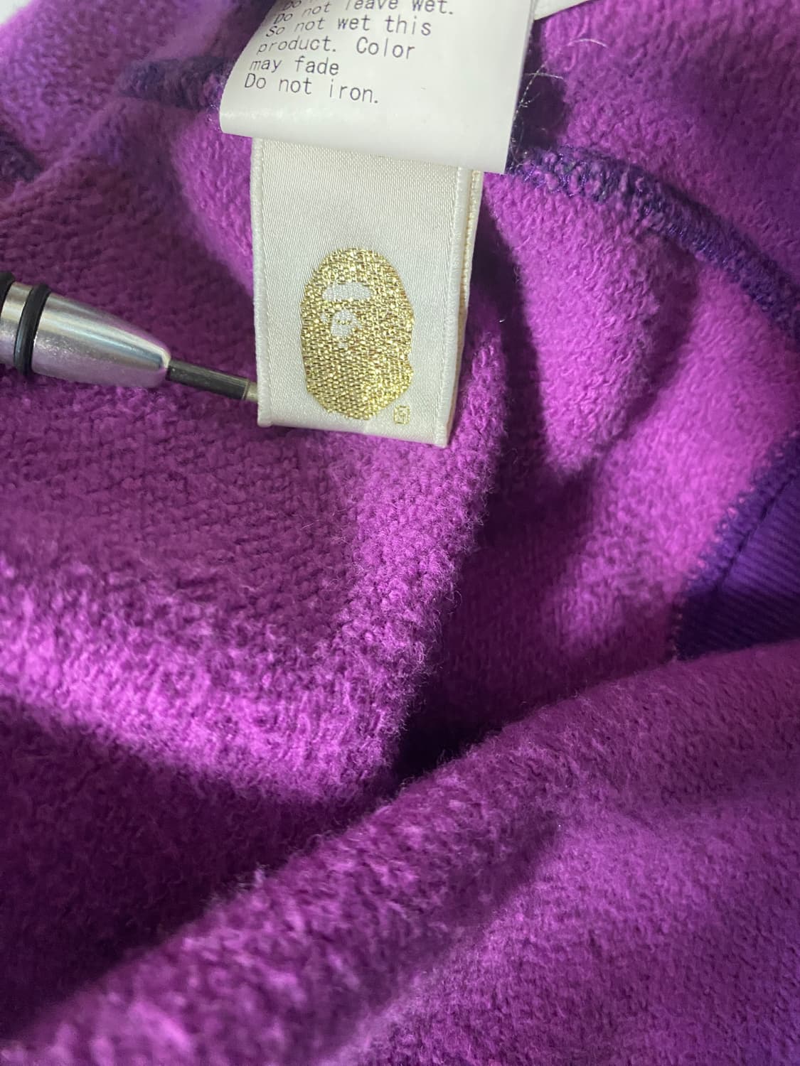 og bape 불꽃카모패턴 퍼플 샤크후드 상품이미지7