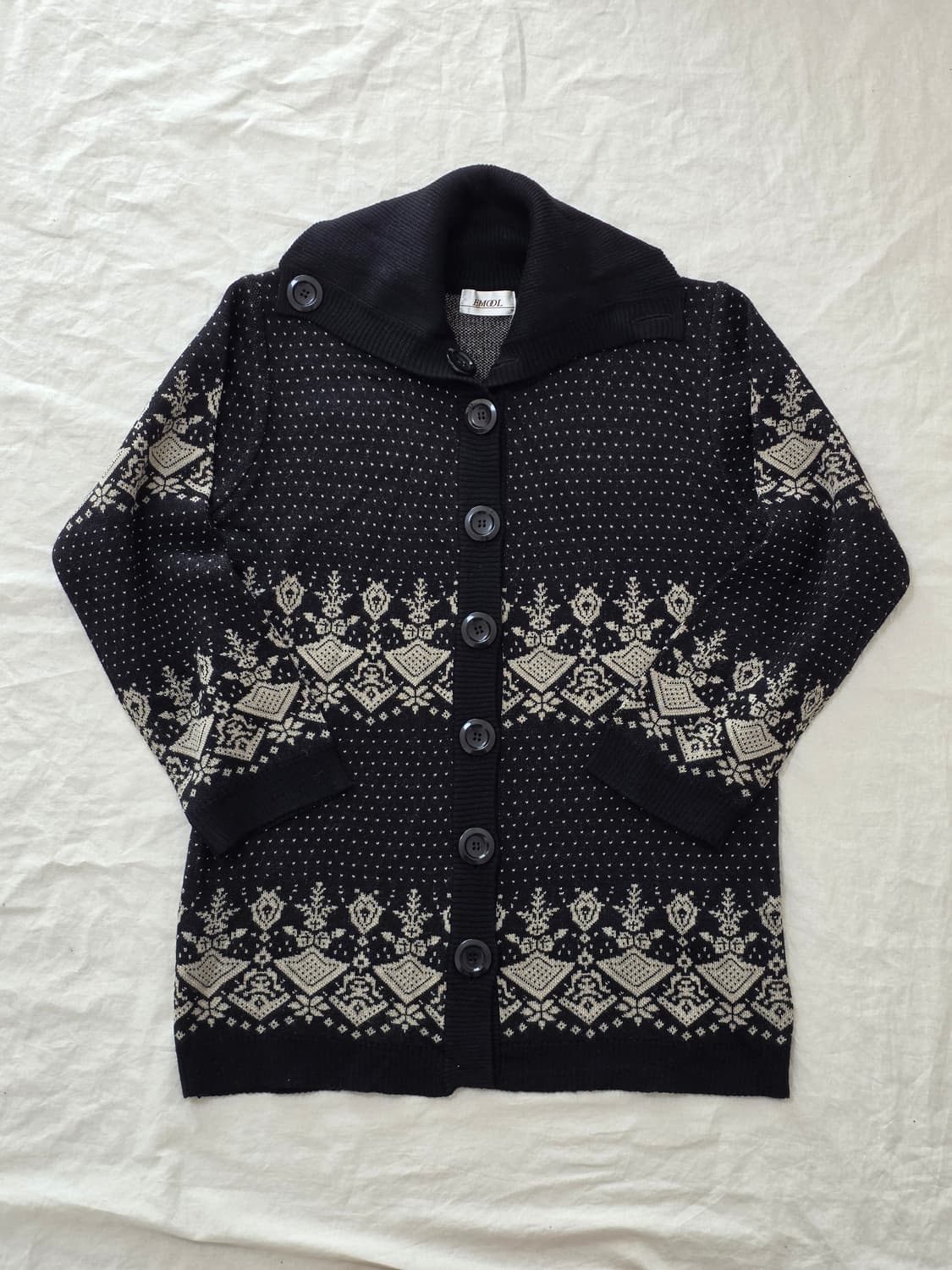 모리걸 노르딕 니트 가디건 일본빈티지 상품이미지1