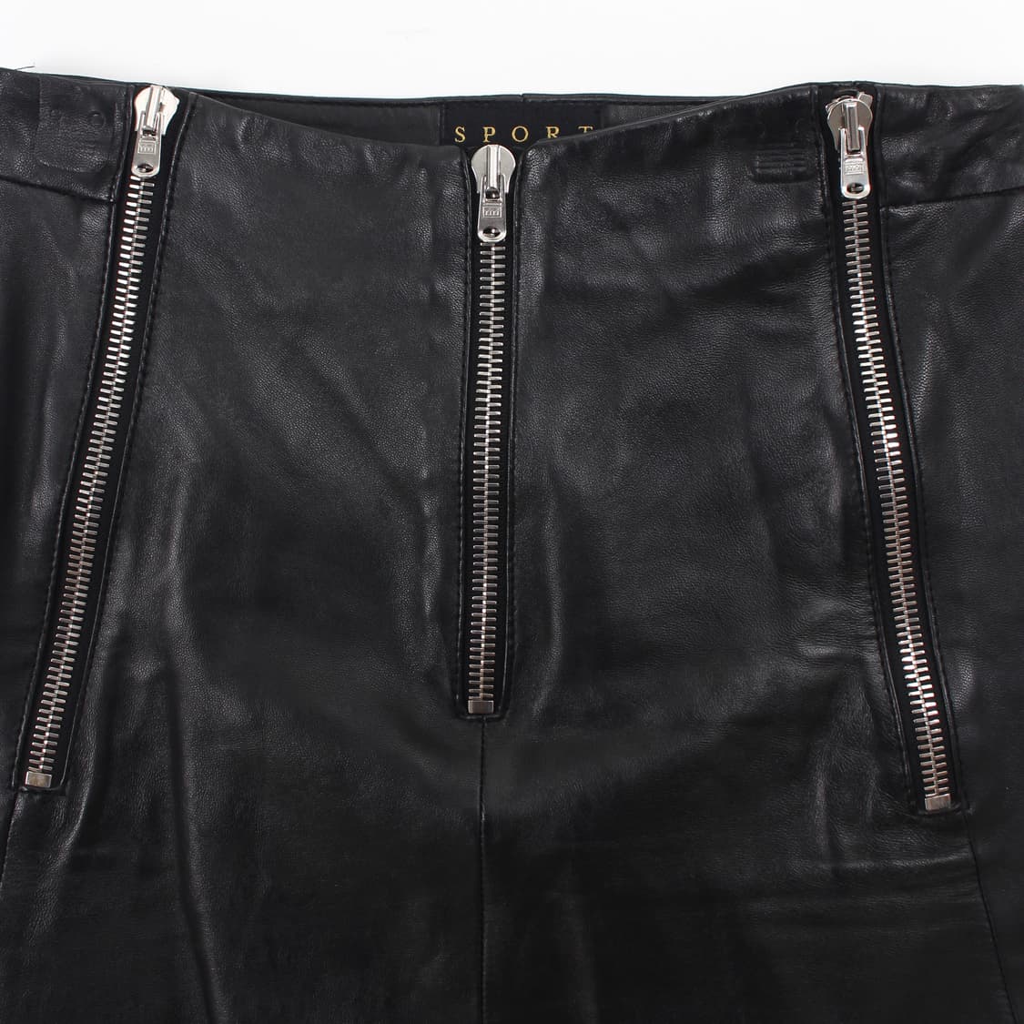 더 쿠플스 The Kooples 리얼 양가죽 지퍼 미니 스커트 상품이미지4