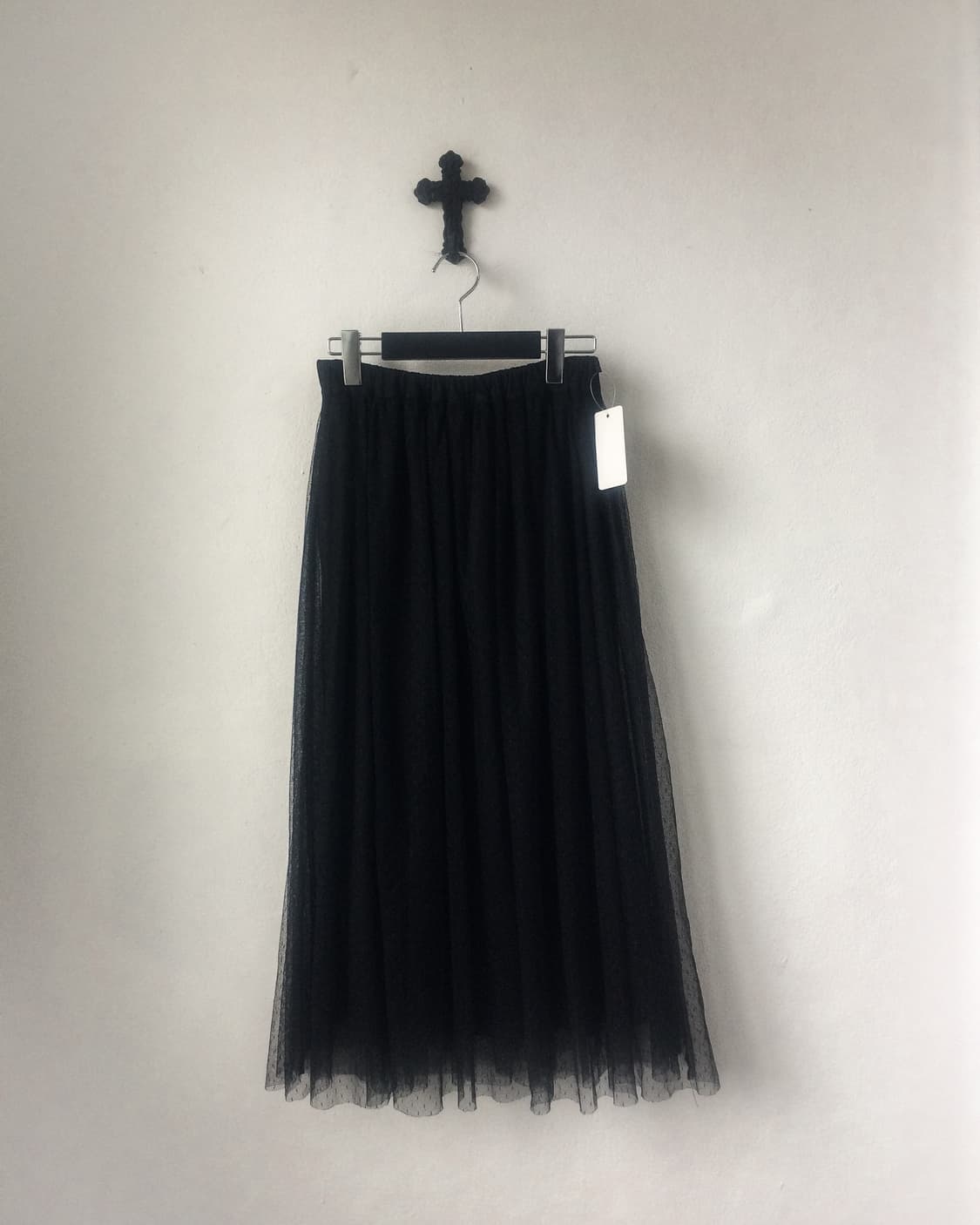 Dot pattern sha long skirt 상품이미지2