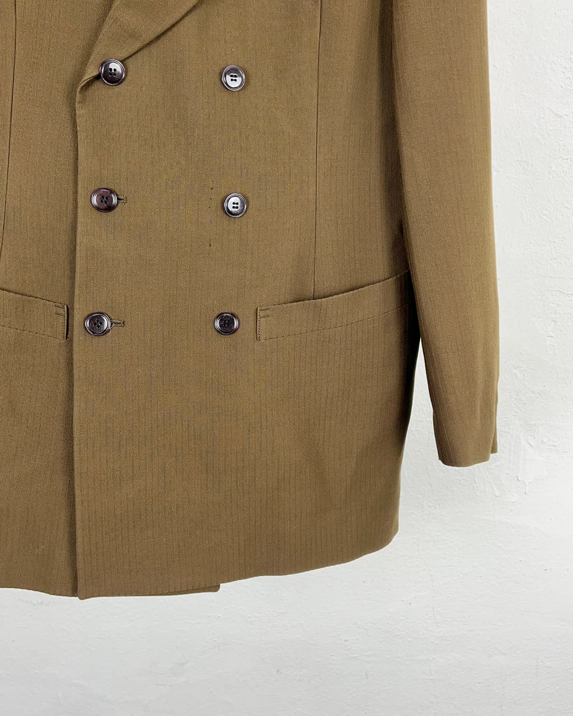 장 폴 고티에 00s 다크 베이지 더블 브레스티드 테일러드 자켓 상품이미지5