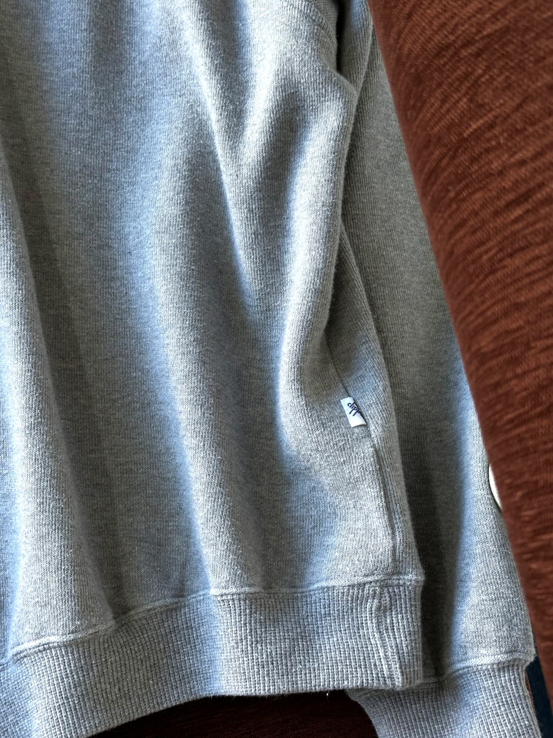 Fake layered design wide sweat P/O 상품이미지7