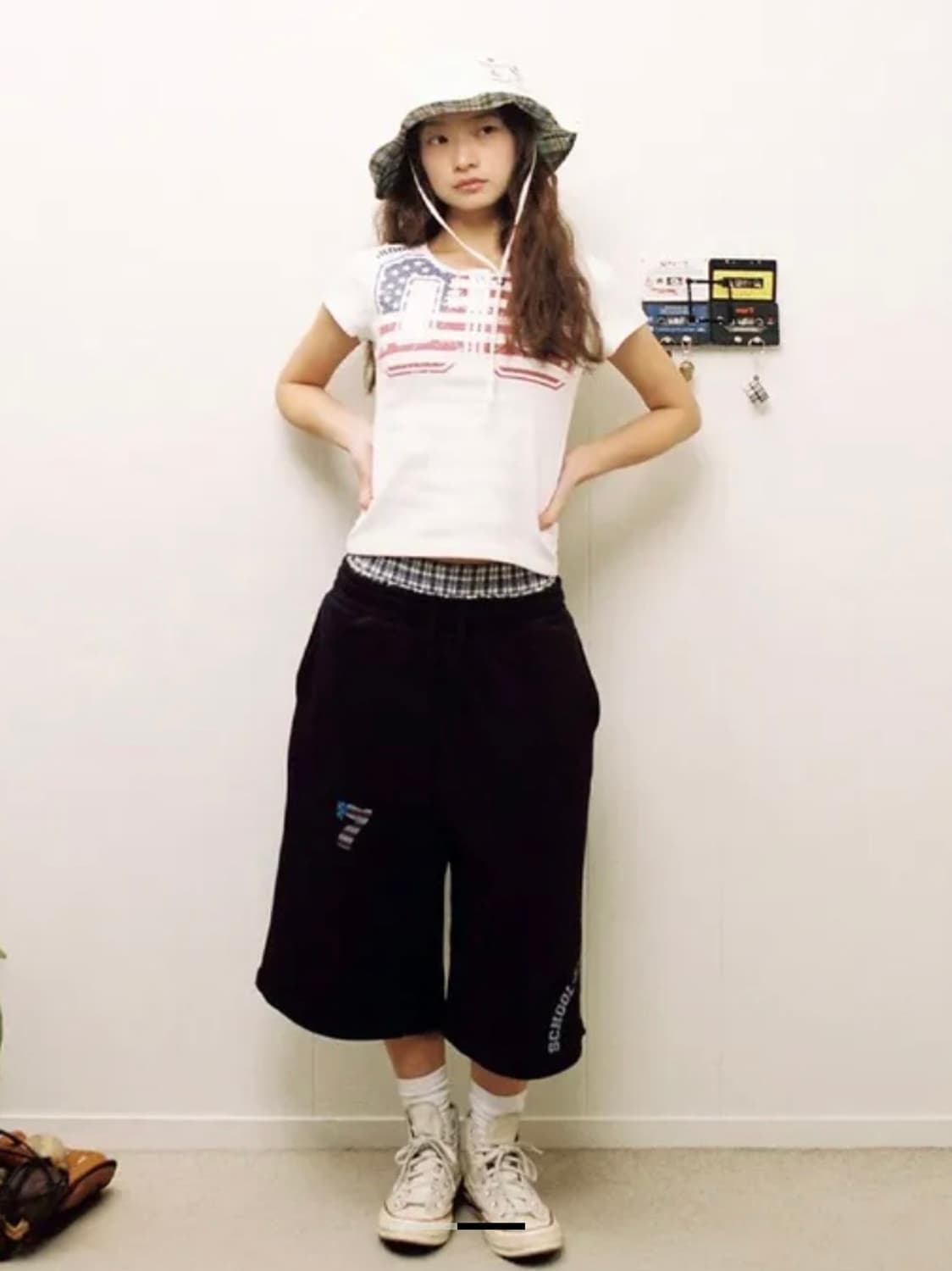 에이이에이이 TRUNK LAYERED SWEATSHORTS [NAVY] 상품이미지1