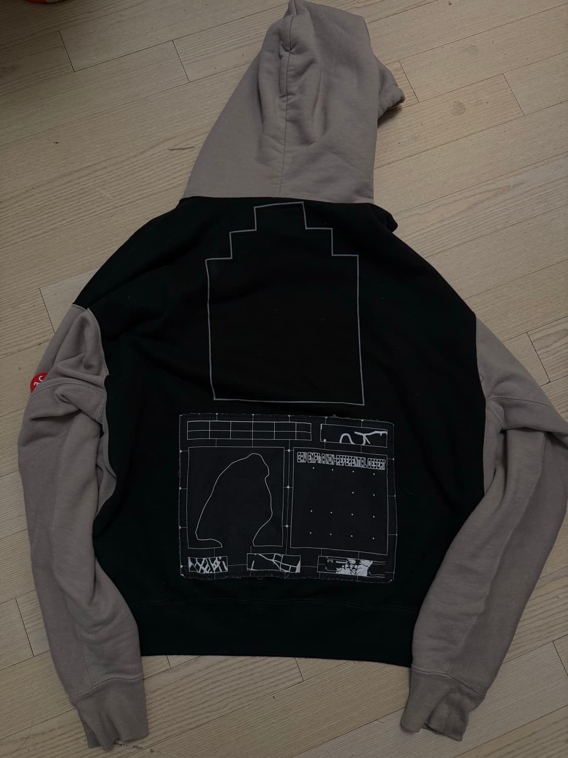 Cav Empt Dichromatic hoodie black gray 상품이미지1