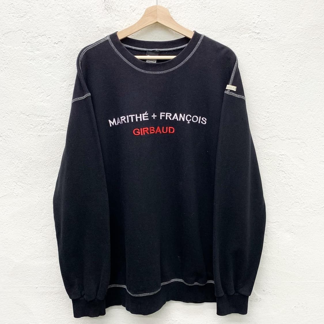 마리떼 프랑소와 저버 블랙 로고 스티치 스웻셔츠  상품이미지2