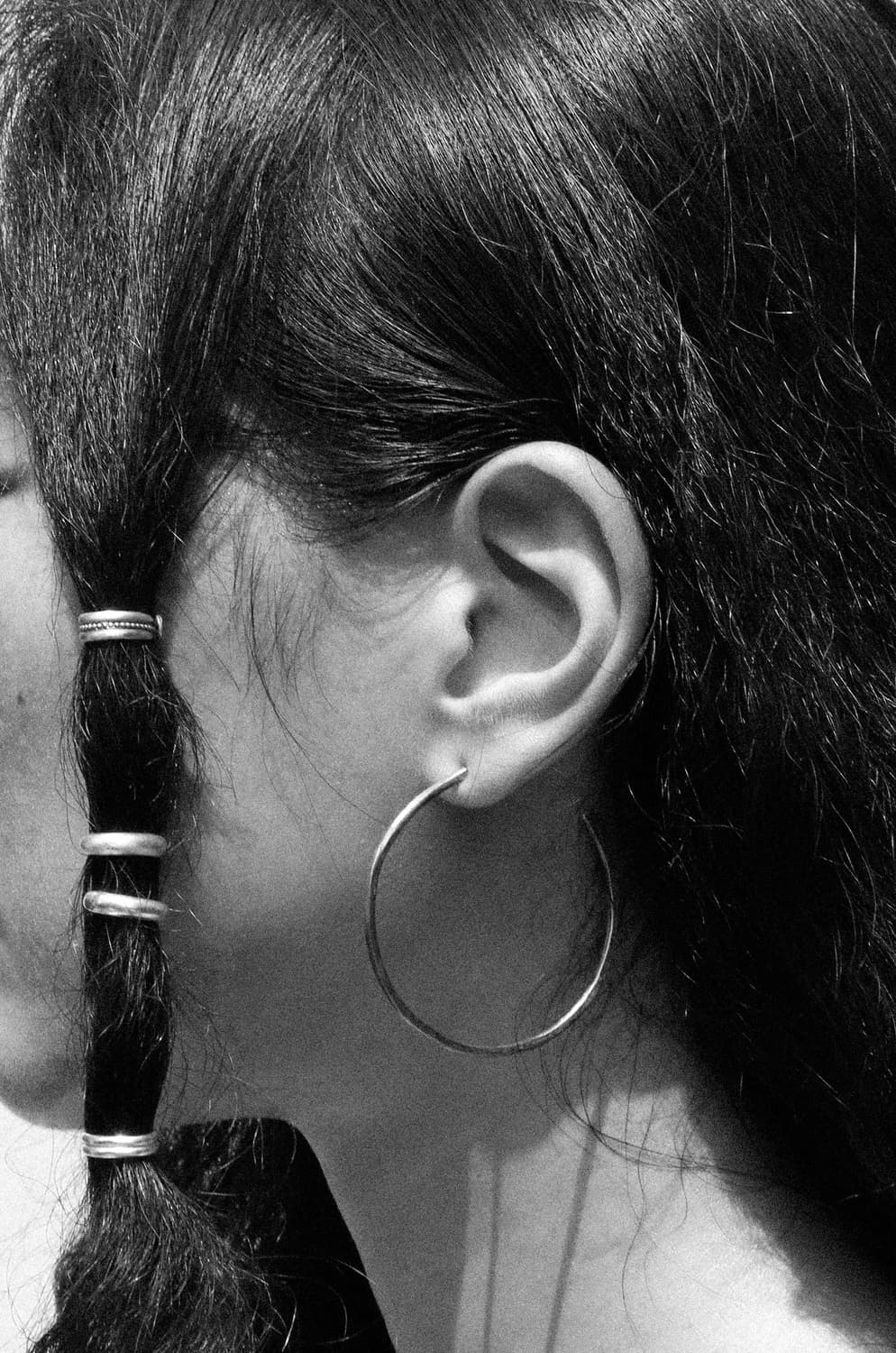 램쉐클(RAMSHACKLE)BASIC LARGE HOOP EARRINGS 상품이미지2