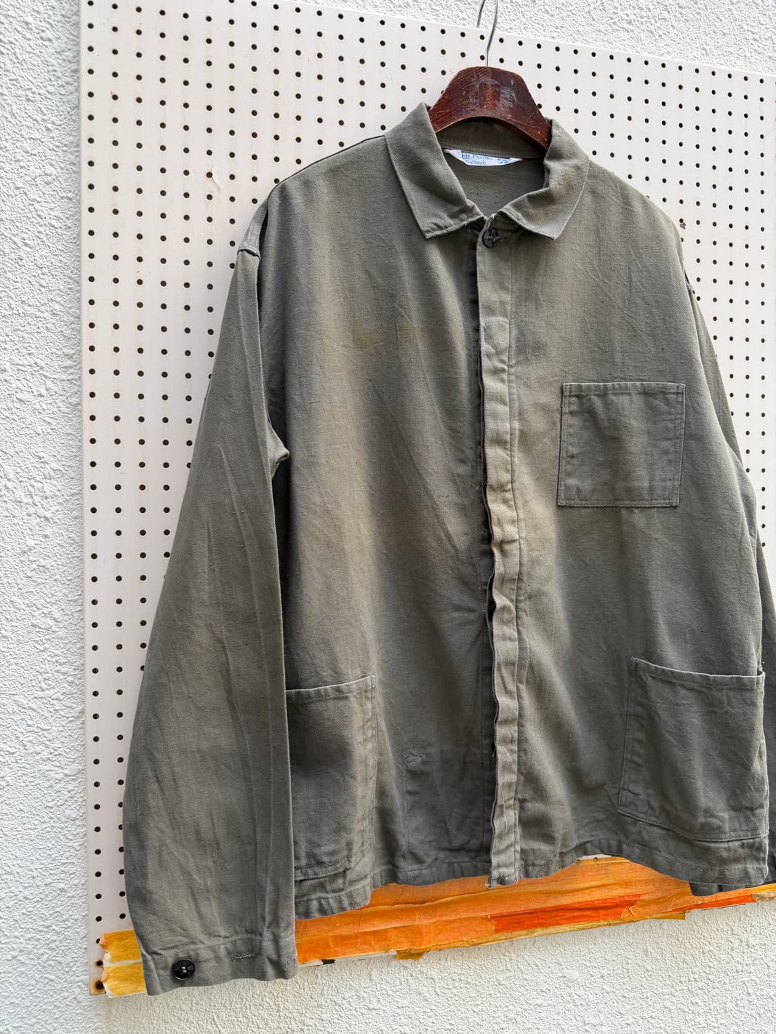1970s FADED OLIVE KHAKI GERMAN 70s독일워크자켓 상품이미지7