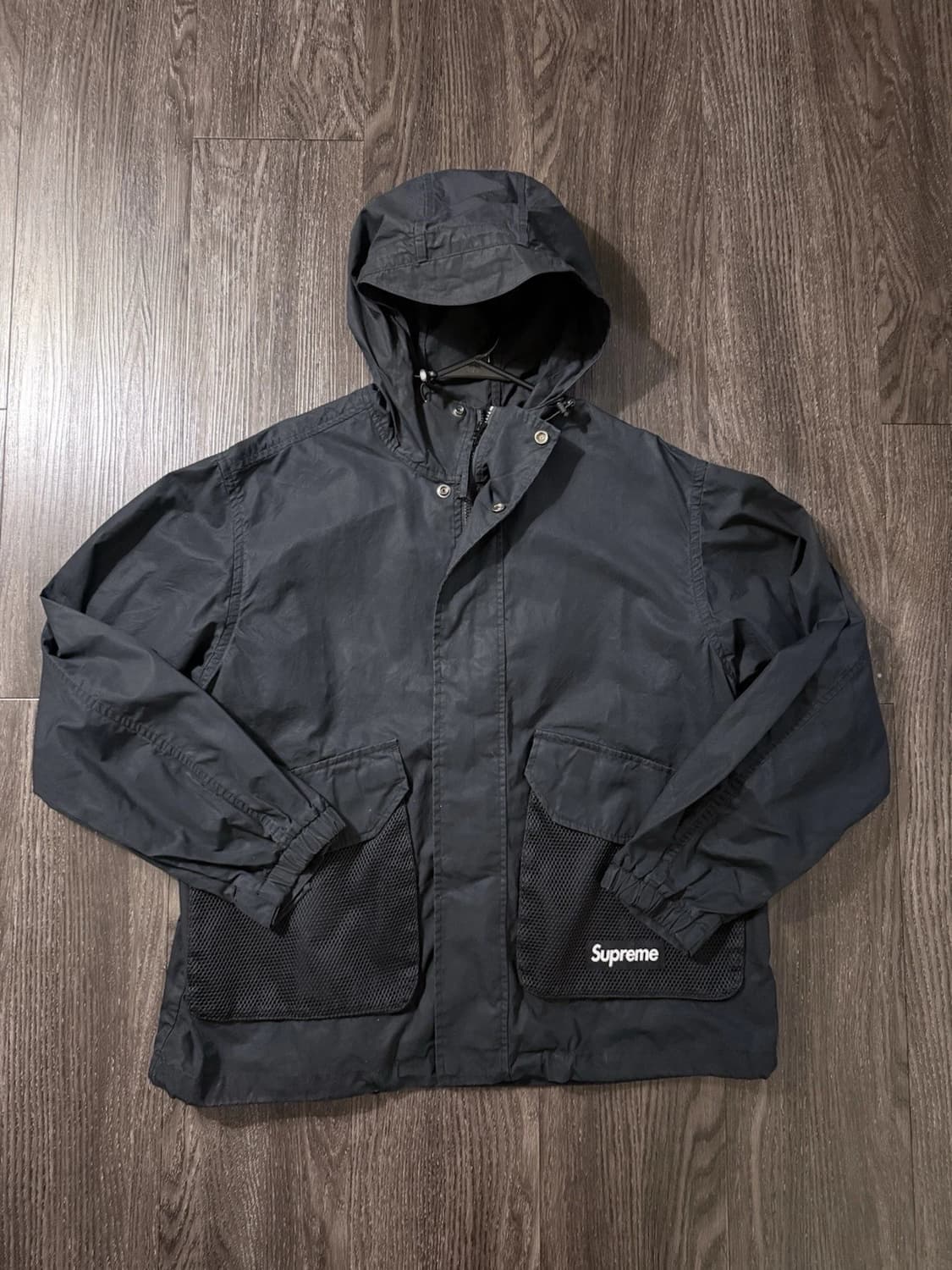 슈프림 메쉬 포켓 카고 자켓 블랙 상품이미지1