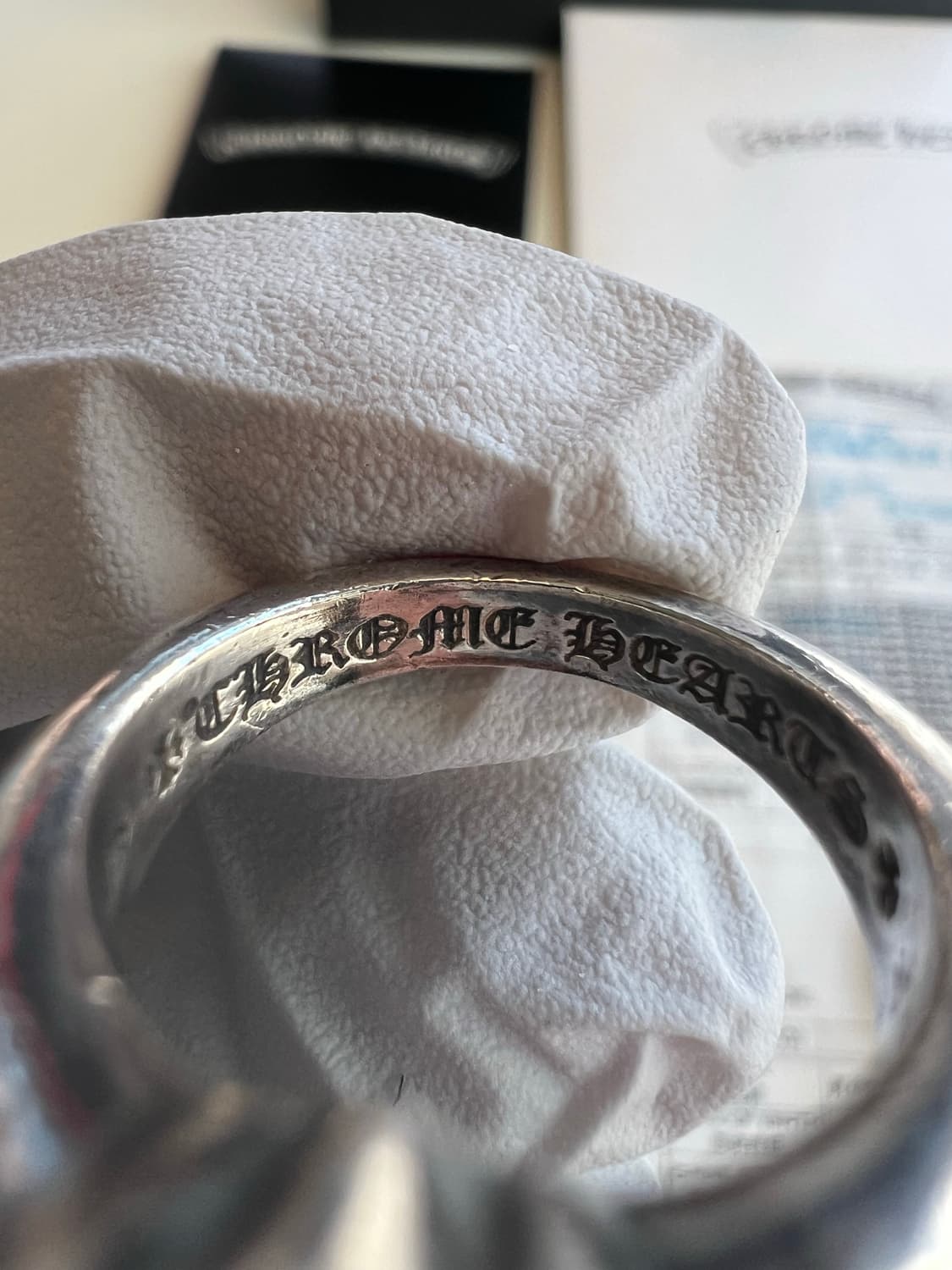 [us7] 크롬하츠 컷아웃 ch plus 링 상품이미지8