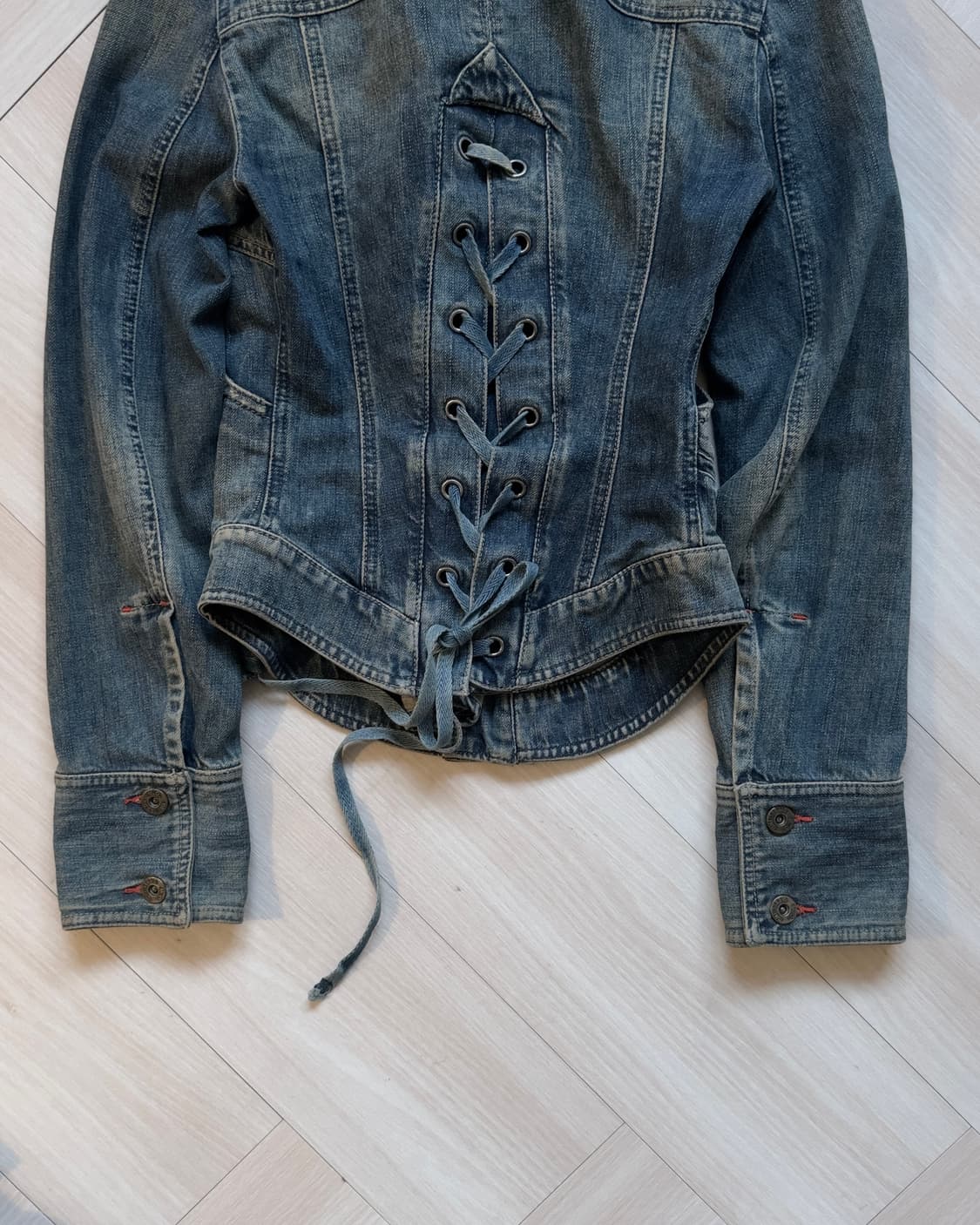 [Diesel] Lace-up Denim Jacket 상품이미지7