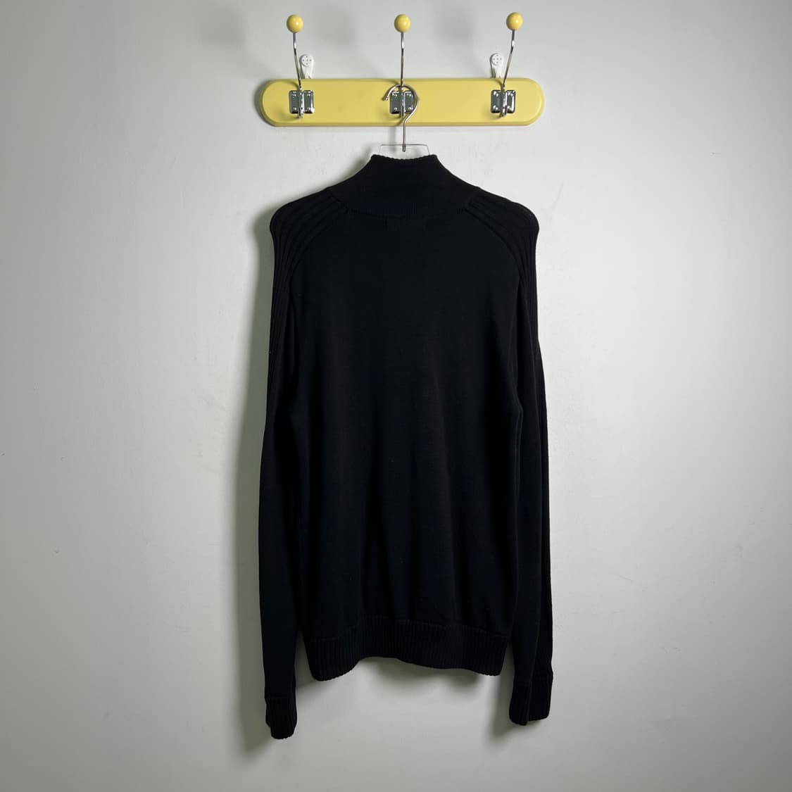 타미힐피거 블랙 니트 집업 가디건 L 상품이미지2